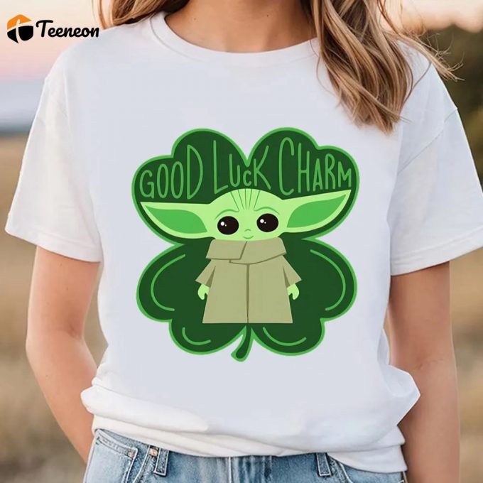 Good Luck Charm Yoda St Patrick’s Day T Shirt 1