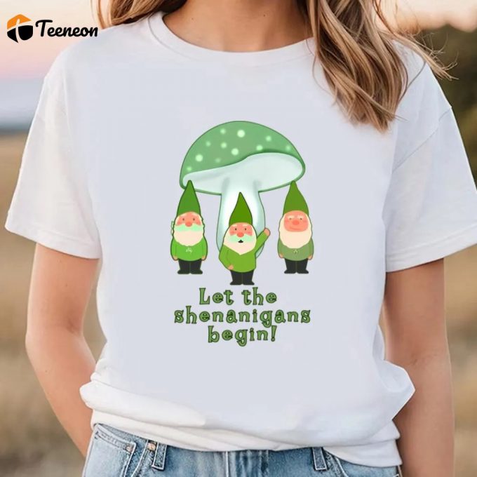 Green Gnomes St Patricks Day Shenanigans T Shirt 1