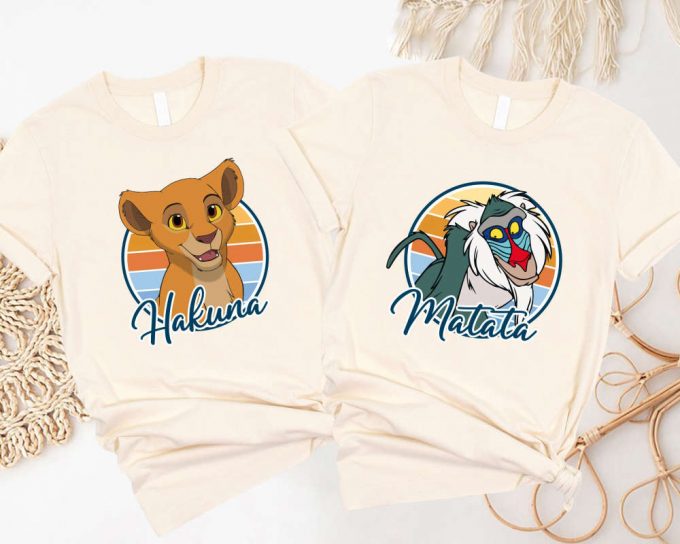 Hakuna Matata Couple Shirts Lion King Animal Kingdom Timon &Amp; Pumbaa Disney Safari &Amp; Wild Shirts 2