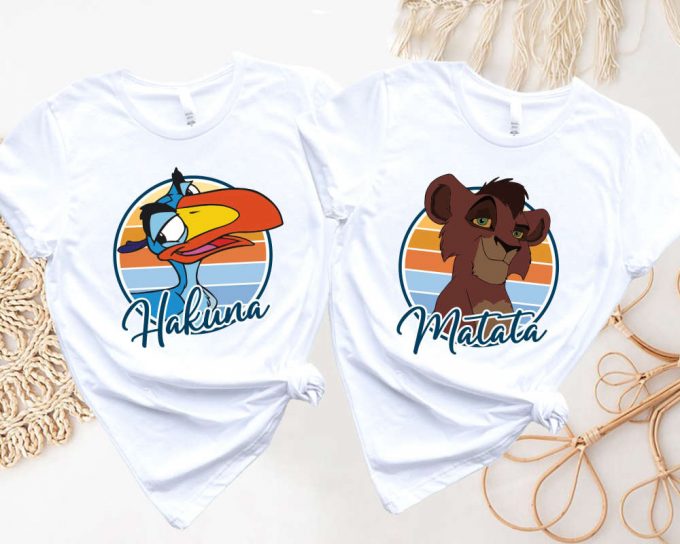 Hakuna Matata Couple Shirts Lion King Animal Kingdom Timon &Amp; Pumbaa Disney Safari &Amp; Wild Shirts 4