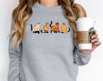 Spooky Vibes Halloween Cat Sweatshirt: Pumpkin Hoodie for Fall Perfect for Halloween Party – Tis The Season Shirt