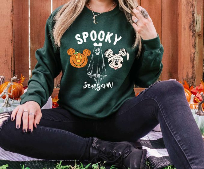 Spooky Season Hoodie: Halloween Ghost Sweatshirt Witchy Hoodie Funny Trick Or Treat Sweatshirt For Kids 4