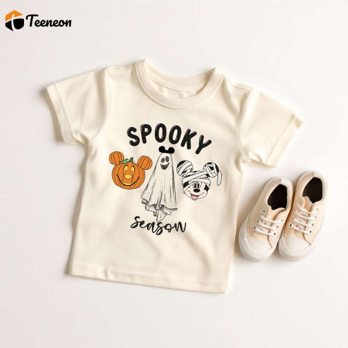 Spooky Season Hoodie: Halloween Ghost Sweatshirt Witchy Hoodie Funny Trick Or Treat Sweatshirt For Kids 1