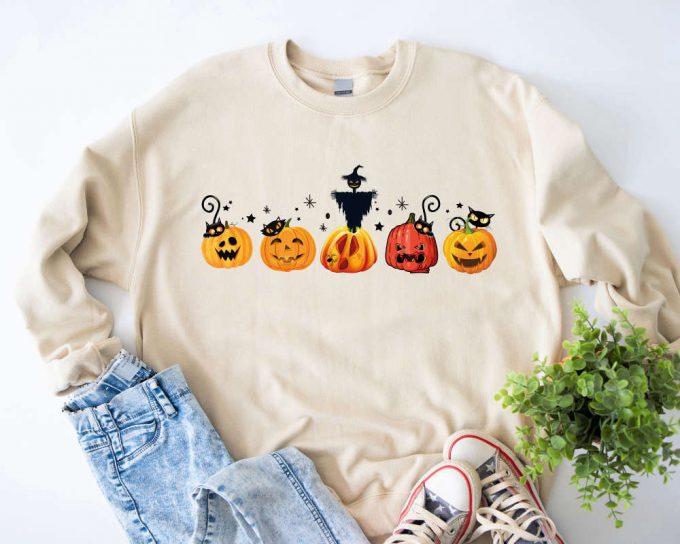 Fall Pumpkin Shirt For Women: Halloween &Amp; Thanksgiving Pumpkin Patch Farm &Amp; Autumn Shirt 3