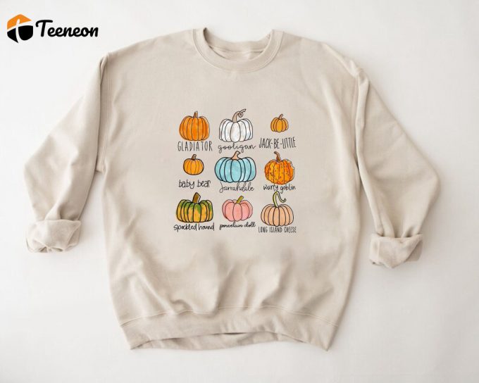 Halloween Pumpkin Sweatshirt Thanksgiving Hoodie Fall Autumn Shirt - Pumpkin Patch Sweater Farm 1