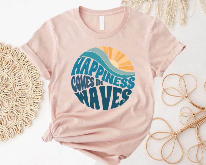 2024 Cruise Squad Shirt: Happiness In Waves Summer Beach &Amp; Vacation T-Shirt 2