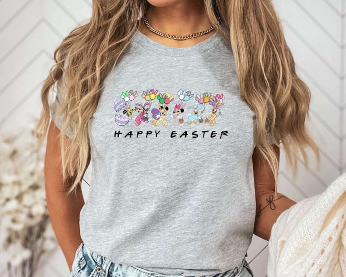 Happy Easter Shirt,Funny Easter Disney Friends Tee,Cute Disney Vacation Shirt,Easter Disney Matching Shirt,Easter Mickey And Minnie Shirts 4