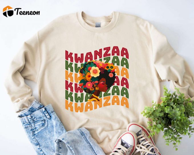 Happy Kwanzaa Shirt: Celebrate African Culture &Amp;Amp; Black History With This Unique Kwanzaa T-Shirt - Perfect Kwanzaa Gift! 1