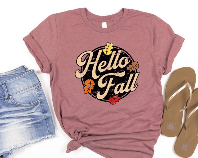 Hello Fall Shirt, Hello Fall Gift Shirt, Hello Fall Tee, Fall Gift Shirt, Fall Shirt, Women'S Fall Shirt, Fall Top, Fall Outfit, Fall Shirts 2