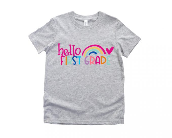 Hello First Grade Shirt, Back To School Shirt, Hello First Grade Rainbow Shirt, First Grade Shirt, First Grade Teacher Shirt,1St Grade Shirt 4