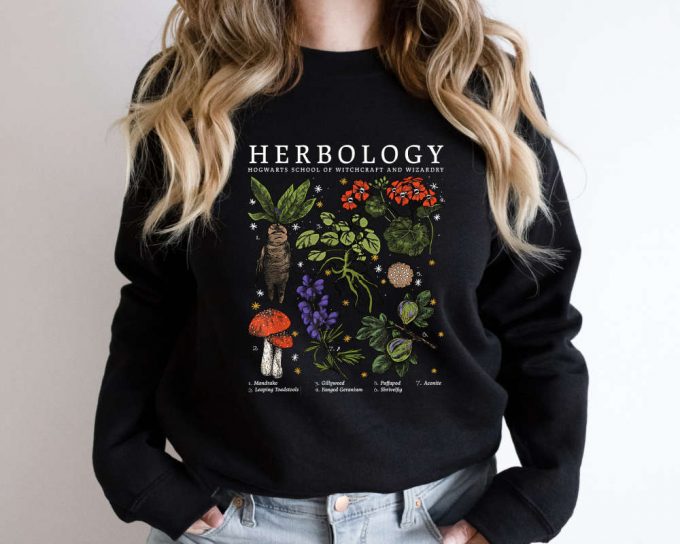 Herbology Sweatshirt, Herbology Sweater, Herbology Plants Sweater, Gift For Plant Lover, Botanical Sweater, Gardening Sweater 2