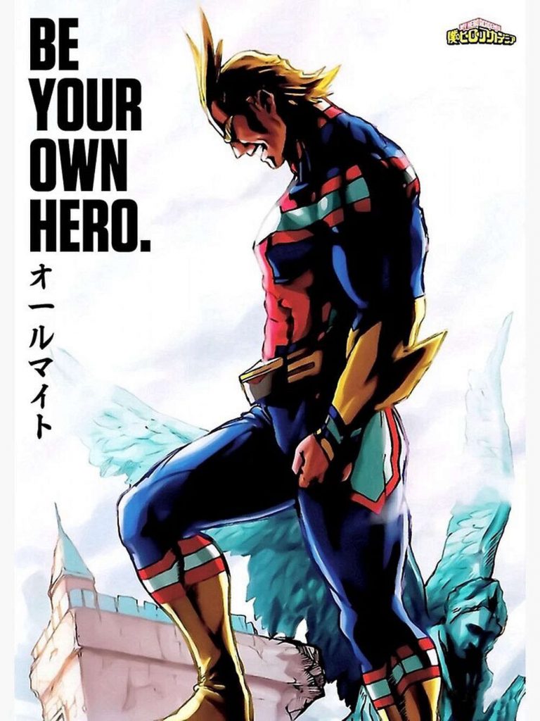 Hero Anime All Might Premium Matte Vertical Poster For Home Decor Gift 5