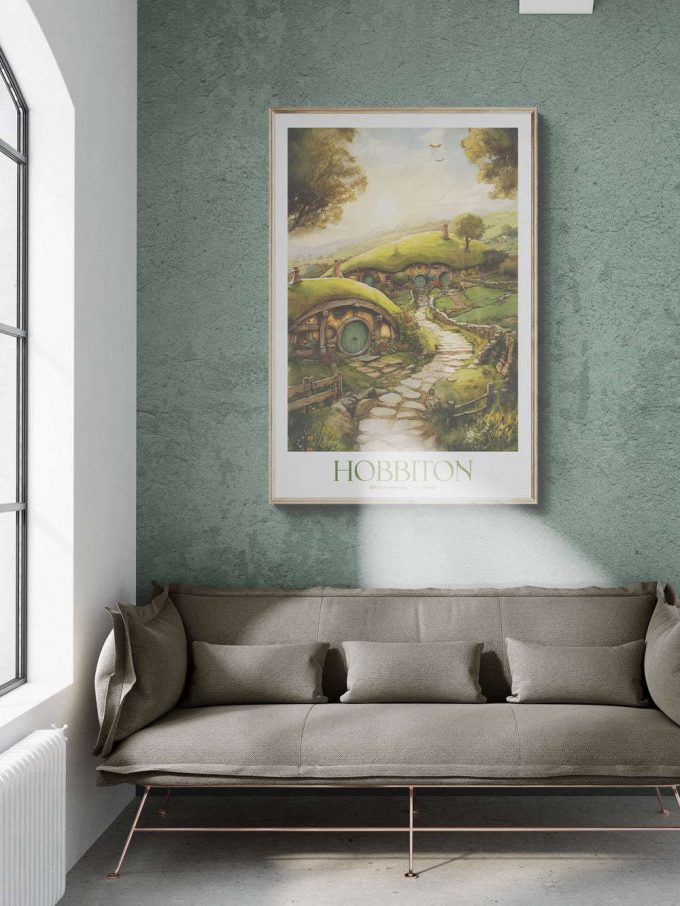 Hobbiton, The Shire Poster For Home Decor Gift, Lord Of The Rings Travel Poster For Home Decor Gift 4