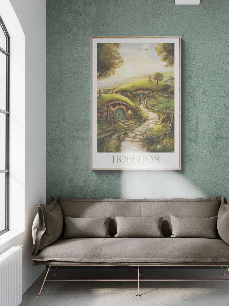 Hobbiton, The Shire Poster For Home Decor Gift, Lord Of The Rings Travel Poster For Home Decor Gift 13