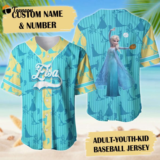 Ice Princess Baseball Jersey: Play Sports In Style With Princess Movie Shirt &Amp;Amp; Magic World Design 1