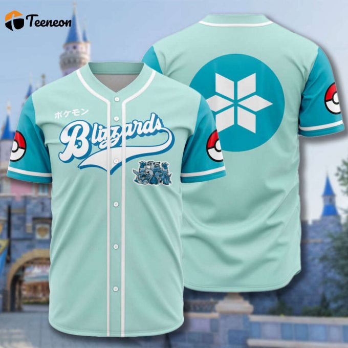 Ice Type Baseball Jersey - Japanese Animated Shirt For Anime Fans 1