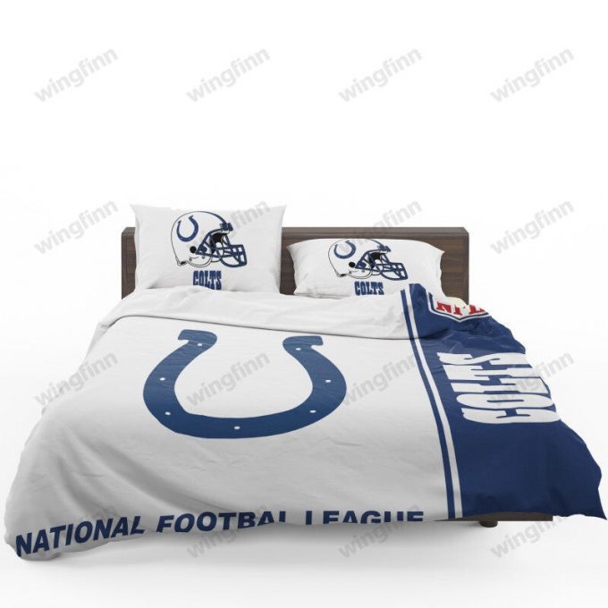 Ultimate Indianapolis Colts Fan Gift: 3Pcs Bedding Set Gift For Fans With Duvet Cover &Amp;Amp; Pillow Cases - Fan 1646 1