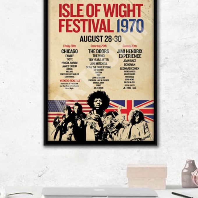 Isle Of Wight Festival 1970 Poster For Home Decor Gift 2