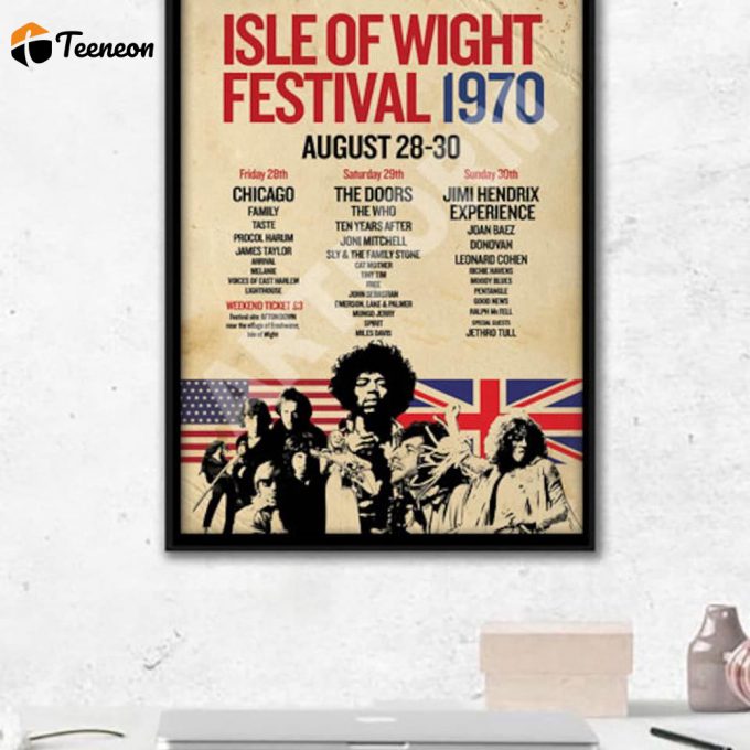 Isle Of Wight Festival 1970 Poster For Home Decor Gift 1