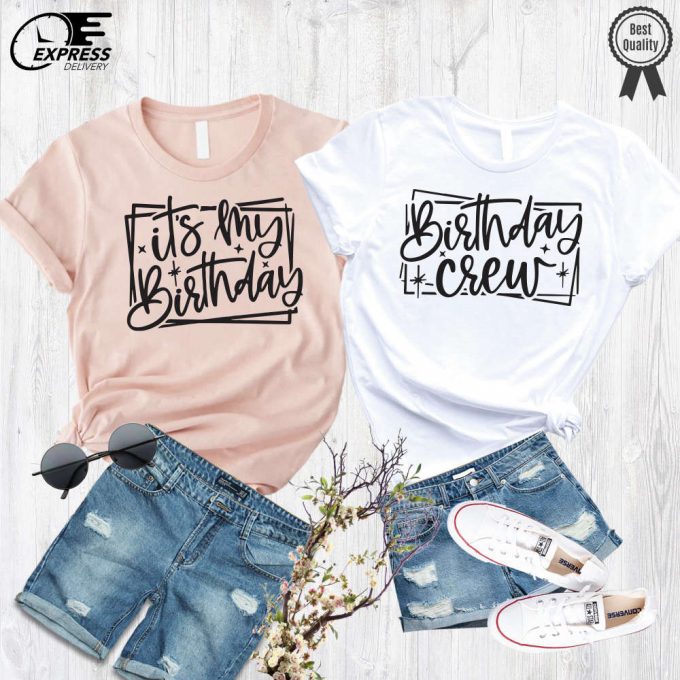 Celebrate In Style With Birthday Squad Shirts - Trendy Women S Birthday Party Crew Tees 3