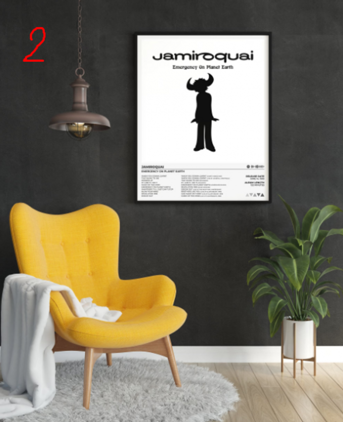 Jamiroquai Poster For Home Decor Gift | Emergency On Planet Earth Album 2