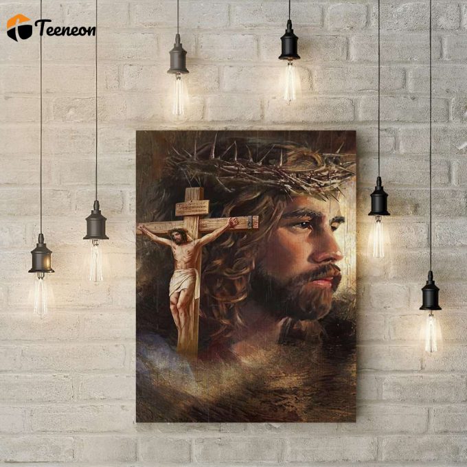 Jesus Cross Crown Of Thorns Poster For Home Decor Gift For Home Decor Gift 1