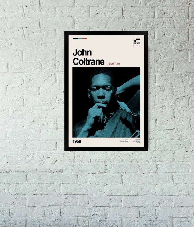 John Coltrane - Blue Train - Music Album Poster For Home Decor Gift - Music Poster For Home Decor Gift - Minimalist Art - Vintage Poster For Home Decor Gift - Print Art Poster For Home Decor Gift - Wall Art - Wall Decor 2