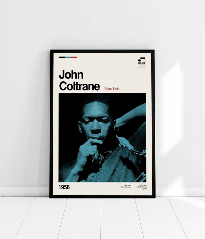 John Coltrane - Blue Train - Music Album Poster For Home Decor Gift - Music Poster For Home Decor Gift - Minimalist Art - Vintage Poster For Home Decor Gift - Print Art Poster For Home Decor Gift - Wall Art - Wall Decor 3