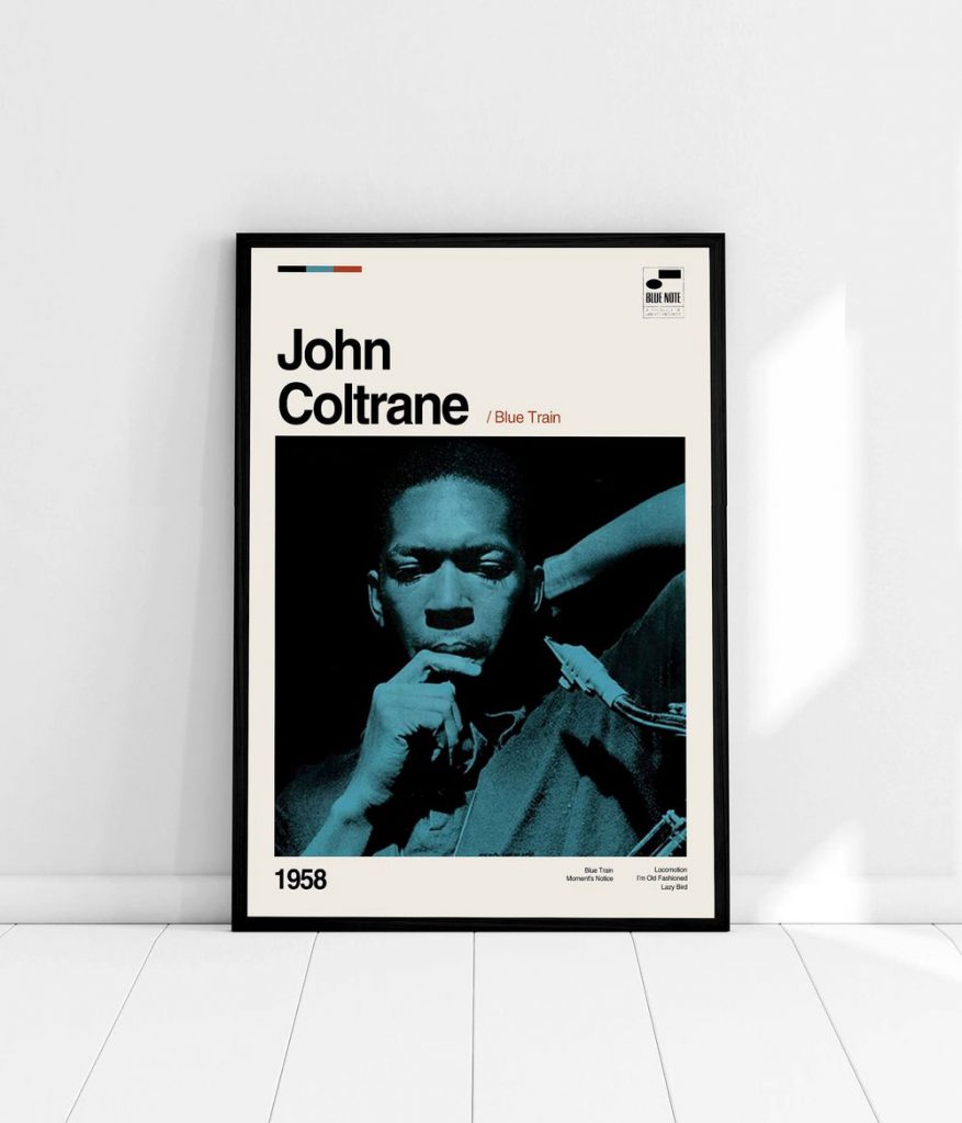John Coltrane - Blue Train - Music Album Poster For Home Decor Gift - Music Poster For Home Decor Gift - Minimalist Art - Vintage Poster For Home Decor Gift - Print Art Poster For Home Decor Gift - Wall Art - Wall Decor 8