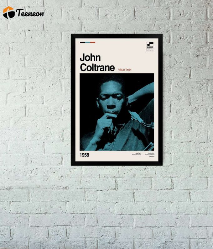 John Coltrane - Blue Train - Music Album Poster For Home Decor Gift - Music Poster For Home Decor Gift - Minimalist Art - Vintage Poster For Home Decor Gift - Print Art Poster For Home Decor Gift - Wall Art - Wall Decor 1