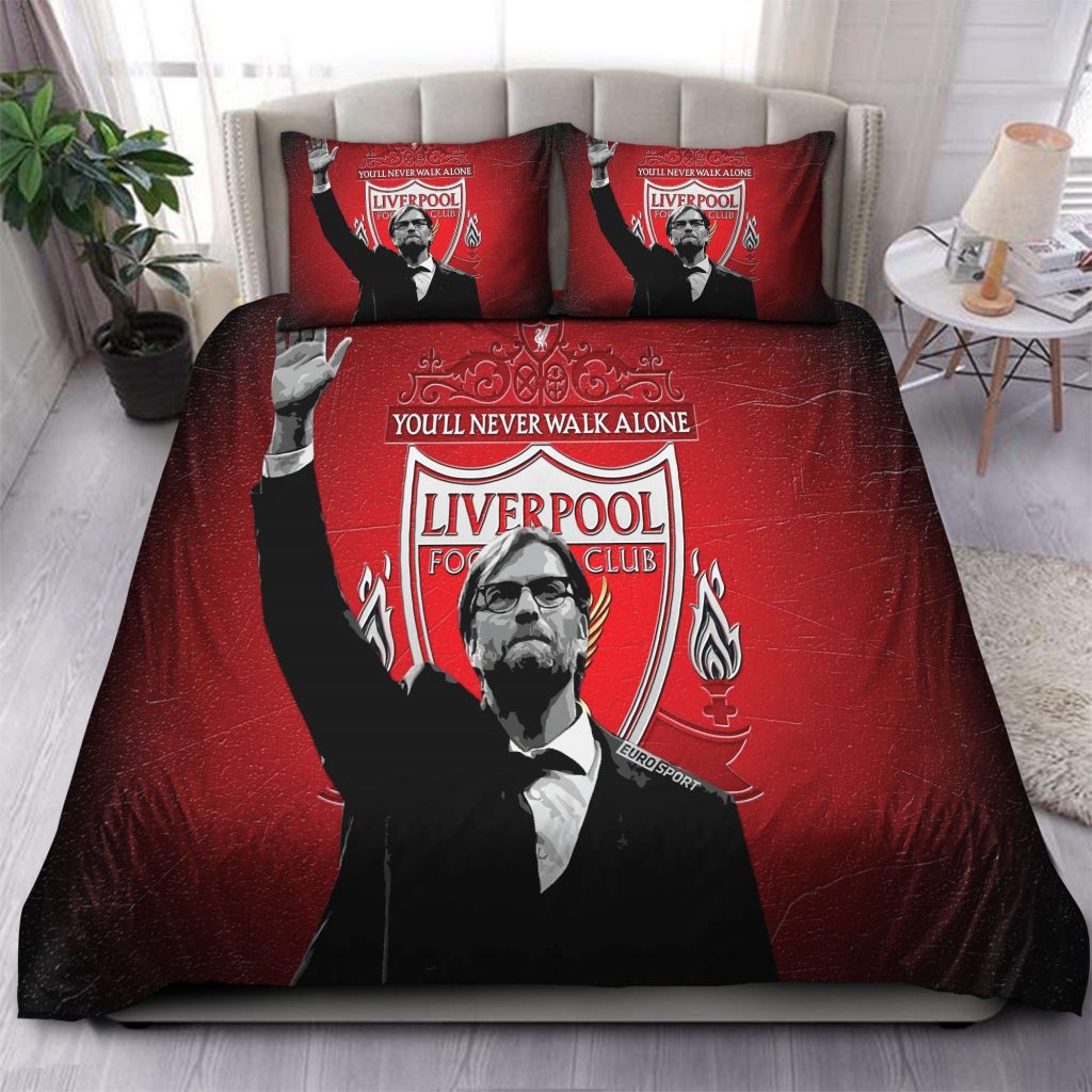 Jürgen Klopp: Liverpool S Premier League God - Bedding Set Gift For Fans Gift For Fans 2