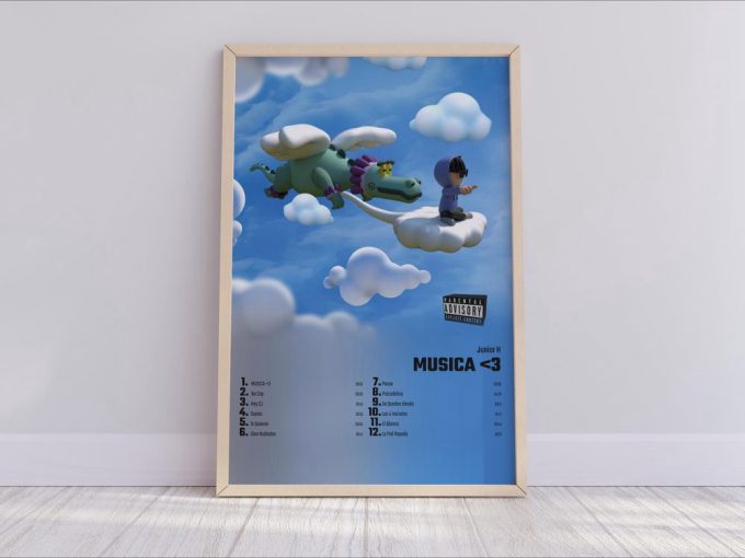 Junior H - Musica 3 Album Cover Poster For Home Decor Gift 2