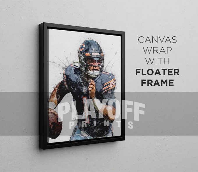 Justin Fields Poster For Home Decor Gift, Chicago Bears 4