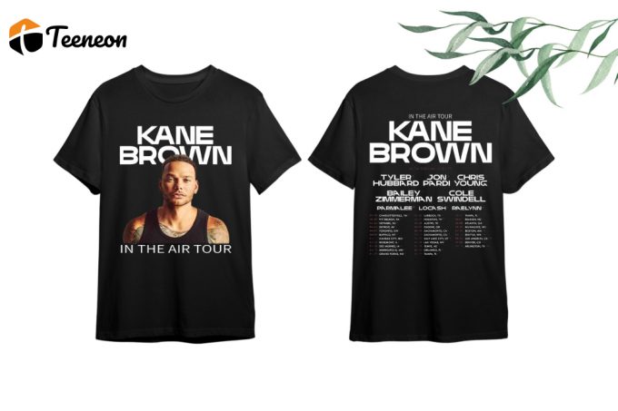 Get Ready For Kane Brown In The Air Tour 2024! Shop Official Fan Shirts &Amp;Amp; Concert Merchandise - Limited Edition Kane Brown 2024 Concert Shirt 1