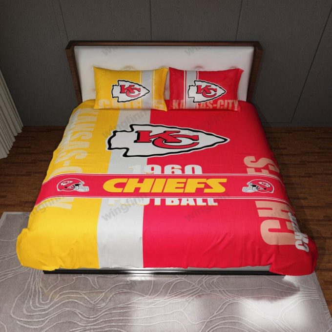 Kansas City Chiefs 3Pcs Bedding Set Gift For Fans - Perfect Gift For Fans With Duvet Cover &Amp;Amp; Pillow Cases 1