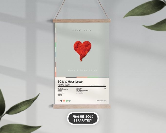 Kanye West - 808S And Heartbreak - Album Art Poster For Home Decor Gift 2