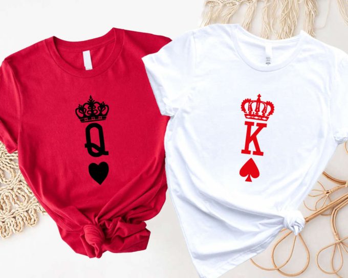 King And Queen Matching Shirts - Couples Christmas &Amp; Valentine S Day Tshirts 3