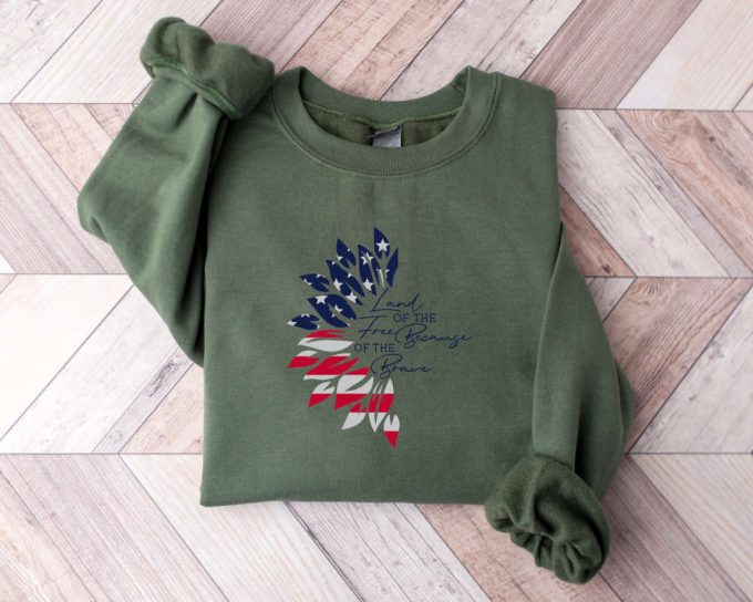 Land Of The Free Because Of The Brave America Sweatshirt, Labor Day Sweater, Work Labor Day Sweater, Labor Day Sweater, Since 1776 Sweater 2