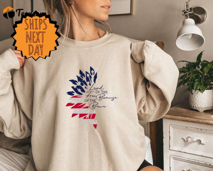 Land Of The Free Because Of The Brave America Sweatshirt, Labor Day Sweater, Work Labor Day Sweater, Labor Day Sweater, Since 1776 Sweater 1
