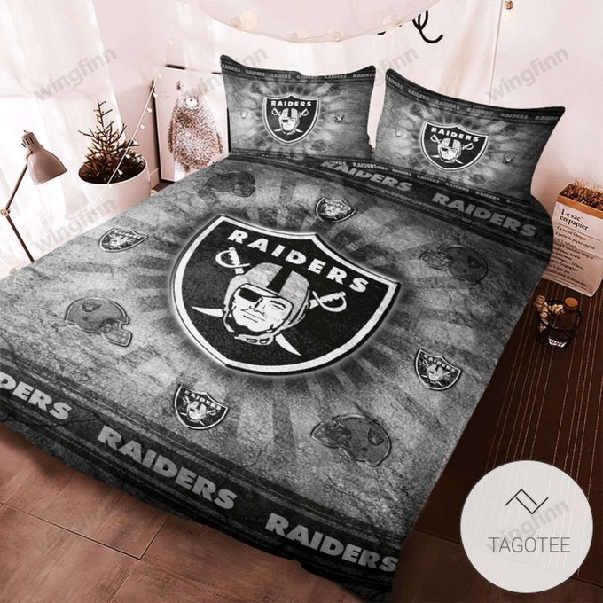 Ultimate Las Vegas Raiders 3Pcs Bedding Set Gift For Fans: Gift For Fans Duvet Cover &Amp;Amp; Pillow Cases 1425 1