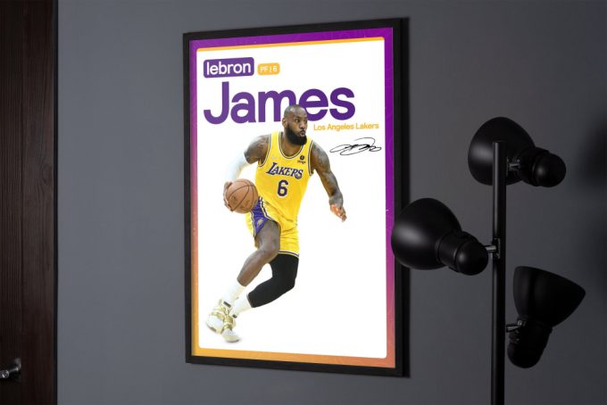 Lebron James, Los Angeles Lakers, Basketball Gifts, Sports Poster, Basketball Player Poster, Basketball Wall Art, La Lakers, Lebron Poster 2