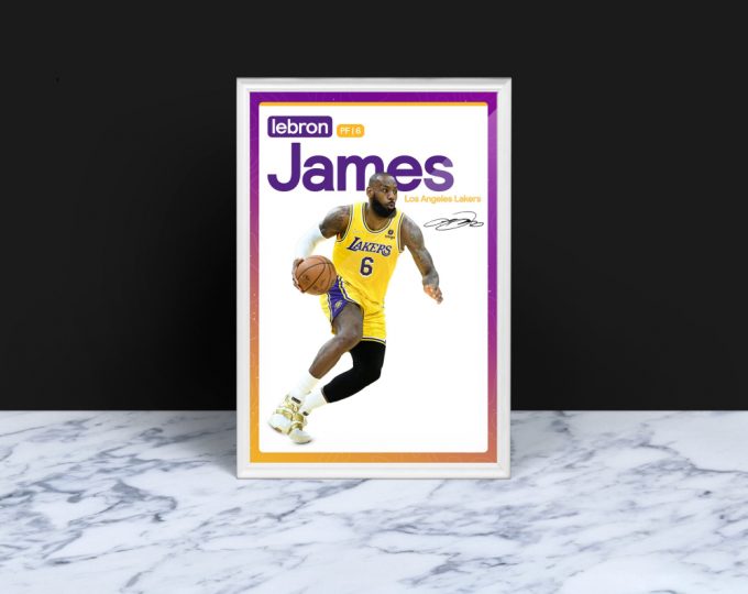 Lebron James, Los Angeles Lakers, Basketball Gifts, Sports Poster, Basketball Player Poster, Basketball Wall Art, La Lakers, Lebron Poster 3