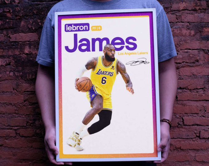 Lebron James, Los Angeles Lakers, Basketball Gifts, Sports Poster, Basketball Player Poster, Basketball Wall Art, La Lakers, Lebron Poster 5