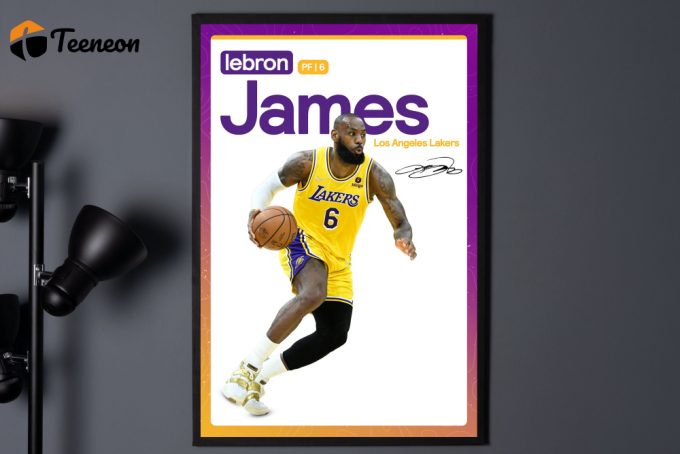 Lebron James, Los Angeles Lakers, Basketball Gifts, Sports Poster, Basketball Player Poster, Basketball Wall Art, La Lakers, Lebron Poster 1