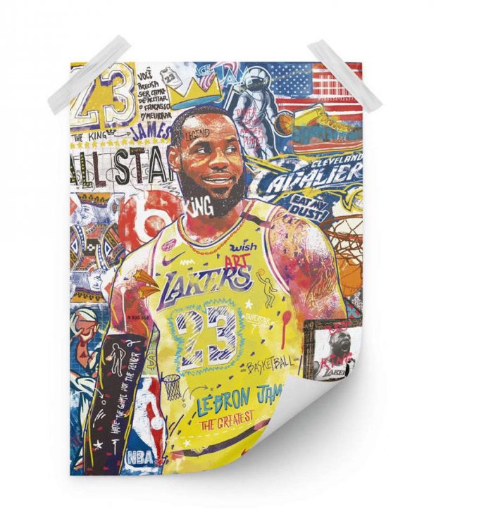 Lebron James Poster For Home Decor Gift, Gift For Boyfriend 2