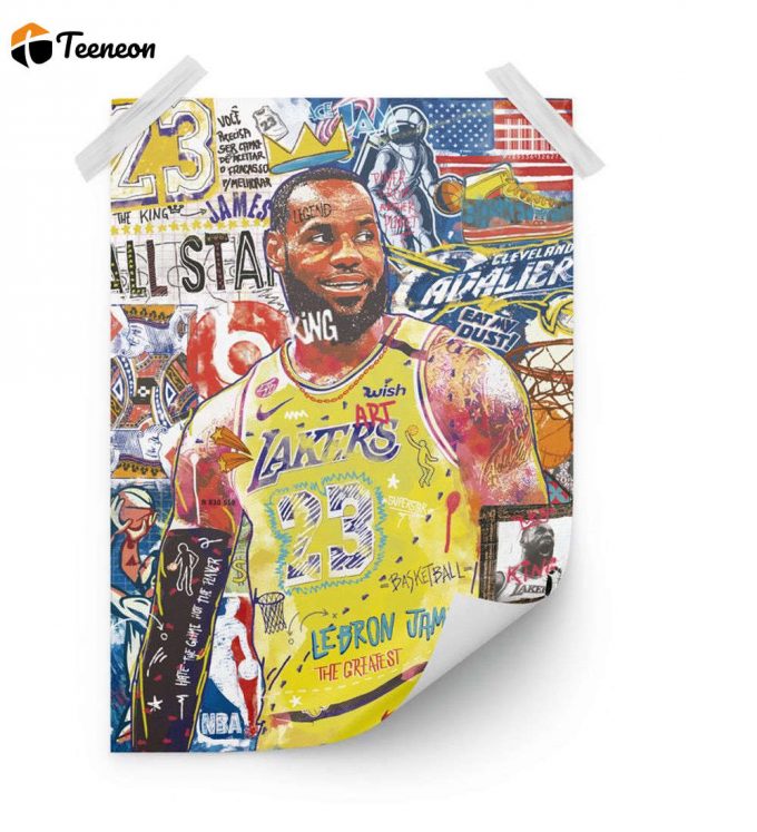 Lebron James Poster For Home Decor Gift, Gift For Boyfriend 1