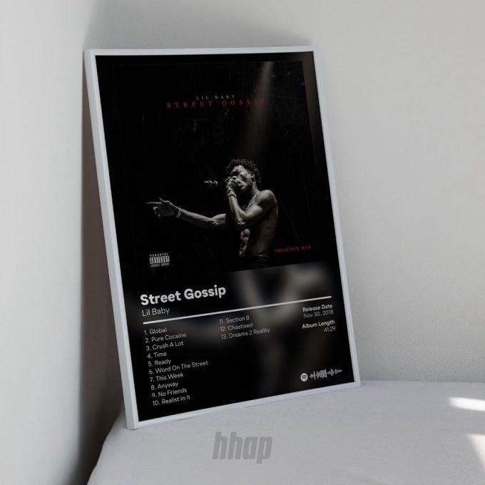 Lil Baby - Street Gossip - Album Poster For Home Decor Gift 2