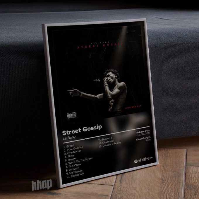 Lil Baby - Street Gossip - Album Poster For Home Decor Gift 4