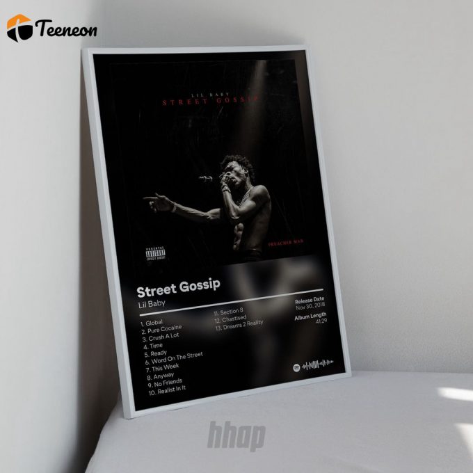 Lil Baby - Street Gossip - Album Poster For Home Decor Gift 1