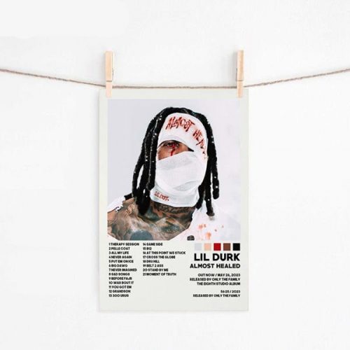 Lil Durk Poster for Home Decor Gift, Almost Healed Poster for Home Decor Gift